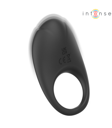 INTENSE MERLOTTE ANILLO VIBRADOR CON ESTIMULACION DE CLITORIS NEGRO