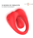 INTENSE RUSSELL ANILLO VIBRADOR CON ESTIMULACION DE CLITORIS ROJO