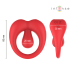 INTENSE RUSSELL ANILLO VIBRADOR CON ESTIMULACION DE CLITORIS ROJO
