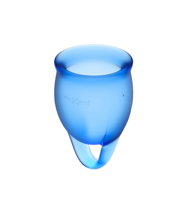 SATISFYER FEEL CONFIDENT KIT COPA MENSTRUAL AZUL INTENSO 15 20 ML