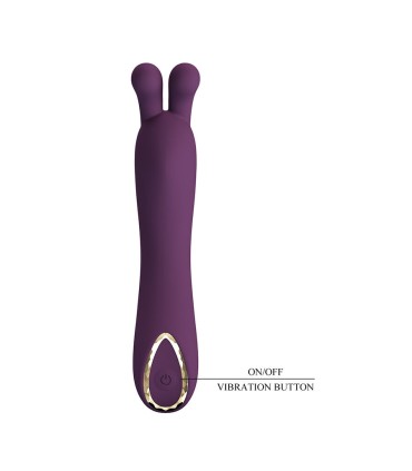 PRETTY LOVE DJ RABBIT VIBRADOR PUNTO G MORADO