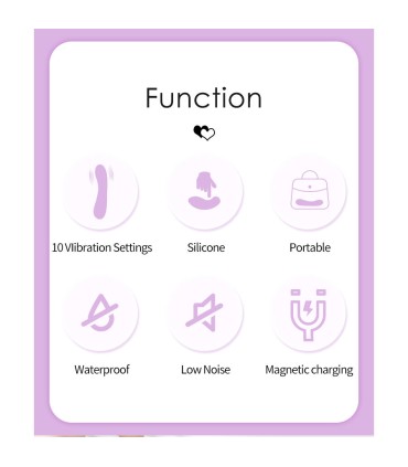 PRETTY LOVE DJ RABBIT VIBRADOR PUNTO G MORADO