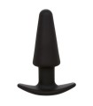 CALEXOTICS - ROCK BOTTOM PLUG ANAL CÓNICO 10 VIBRACIONES SILICONA NEGRO