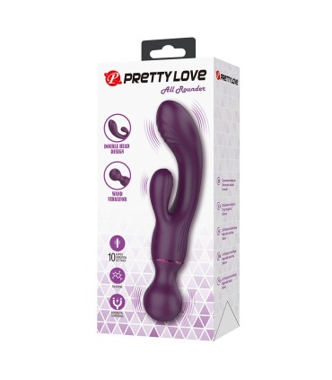 PRETTY LOVE ALL ROUNDER VIBRADOR PUNTO G MORADO