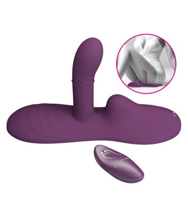 PRETTY LOVE LUKA SIT DOWN VIBRADOR CON EFECTO CALOR Y CONTROL REMOTO