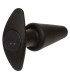 CALEXOTICS ROCK BOTTOM PLUG ANAL CONICO 10 VIBRACIONES SILICONA NEGRO