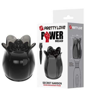 PRETTY LOVE SECRET GARDEN CABEZAL MASAJEADOR NEGRO