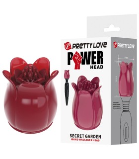 PRETTY LOVE SECRET GARDEN CABEZAL MASAJEADOR ROSA