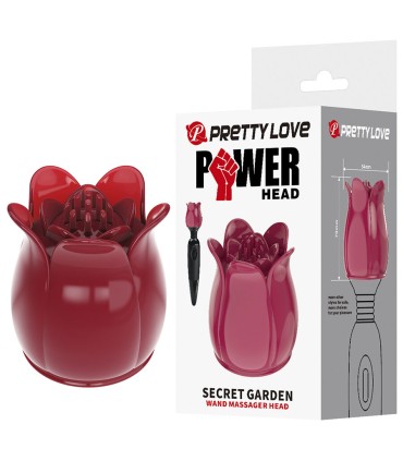 PRETTY LOVE SECRET GARDEN CABEZAL MASAJEADOR ROSA