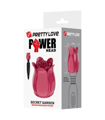 PRETTY LOVE SECRET GARDEN CABEZAL MASAJEADOR ROSA
