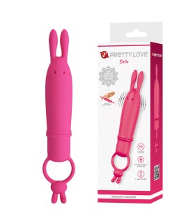 PRETTY LOVE DELIA VIBRADOR RABBIT CON ANILLO DE SUJECION