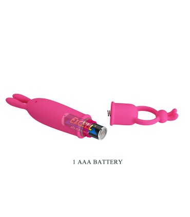 PRETTY LOVE DELIA VIBRADOR RABBIT CON ANILLO DE SUJECION