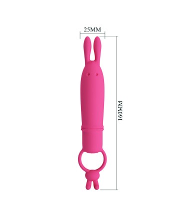 PRETTY LOVE DELIA VIBRADOR RABBIT CON ANILLO DE SUJECION