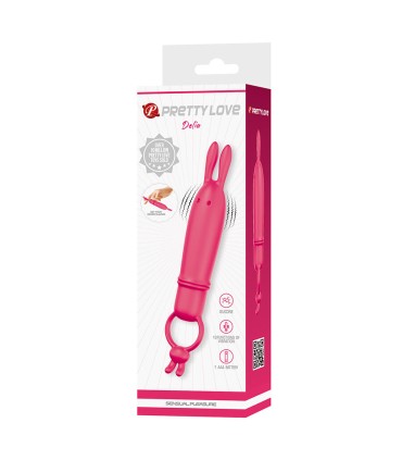 PRETTY LOVE DELIA VIBRADOR RABBIT CON ANILLO DE SUJECION