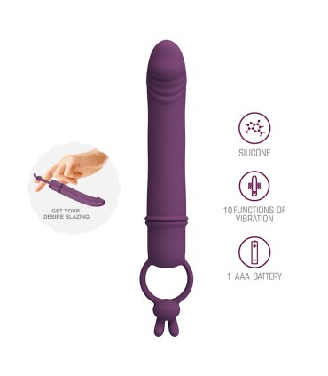PRETTY LOVE CORA VIBRADOR FORMA PENE CON ANILLO DE SUJECION