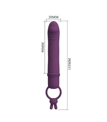 PRETTY LOVE CORA VIBRADOR FORMA PENE CON ANILLO DE SUJECION