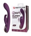 PRETTY LOVE - EMMA VIBRADOR CON ESTIMULADOR RABBIT MORADO