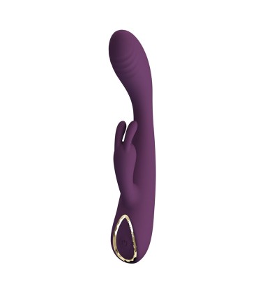 PRETTY LOVE EMMA VIBRADOR CON ESTIMULADOR RABBIT MORADO
