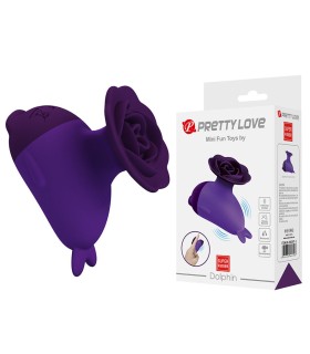 PRETTY LOVE DOLPHIN MINI VIBRADOR CON SUJECION
