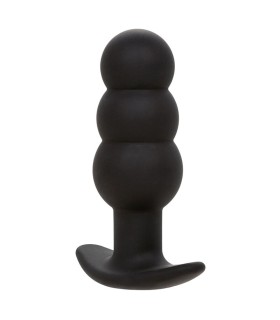 CALEXOTICS ROCK BOTTOM PLUG ANAL CON CUENTAS 10 VIBRACIONES SILICONA NEGRO