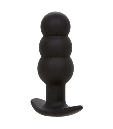 CALEXOTICS ROCK BOTTOM PLUG ANAL CON CUENTAS 10 VIBRACIONES SILICONA NEGRO