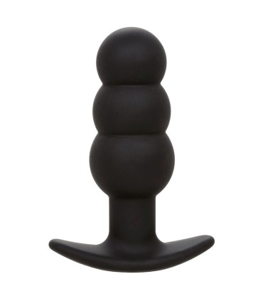 CALEXOTICS ROCK BOTTOM PLUG ANAL CON CUENTAS 10 VIBRACIONES SILICONA NEGRO