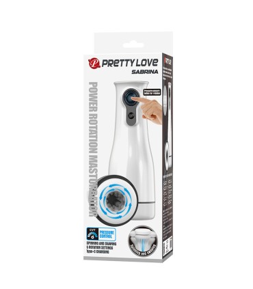 PRETTY LOVE SABRINA MASTURBADOR MASCULINO CON ROTACION Y BALANCEO