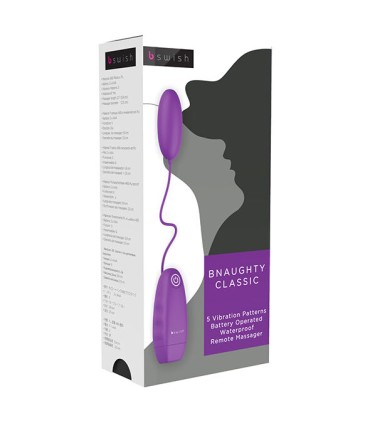 B SWISH BNAUGHTY CLASSIC VIBRATING BULLET PURPLE