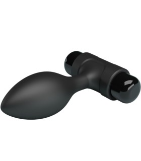 PRETTY LOVE VIBRA BUTT PLUG ANAL 10 VIBRACIONES NEGRO