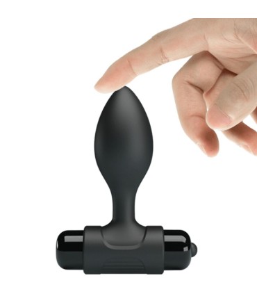 PRETTY LOVE VIBRA BUTT PLUG ANAL 10 VIBRACIONES NEGRO