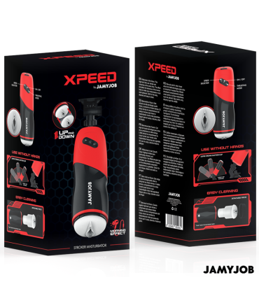 JAMYJOB XPEED MASTURBADOR VAGINA AUTOMATICO 5 MODOS DE EMPUJE Y EFECTO SONIDO