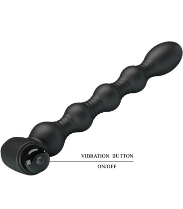 PRETTY LOVE LYNN PLUG ANAL SILICONA 10 VIBRACIONES NEGRO