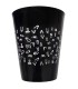 DIABLO PICANTE VASO NEGRO 500 ML CON PENES BLANCOS