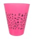 DIABLO PICANTE VASO FUSCIA 500 ML CON PENES NEGROS