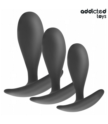 ADDICTED TOYS SET DE 3 PLUG ANAL SILICONA MODELO 2