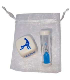 DIABLO PICANTE DADO KAMASUTRA DE POSTURAS PARA CHICOS CON RELOJ DE ARENA