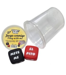 DIABLO PICANTE DADOS VERBO LUGAR DEL CUERPO CON CUBILETE