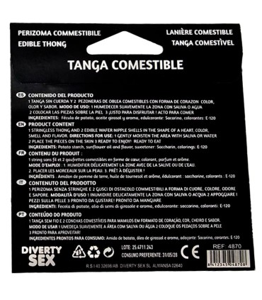 HOTFLOWERS TANGA WAFER Y 2 PEZONES NINA SABOR VAINILLA es pt es fr it 