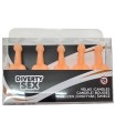 DIABLO PICANTE - CAJA 5 VELAS FORMA PENE CARNE