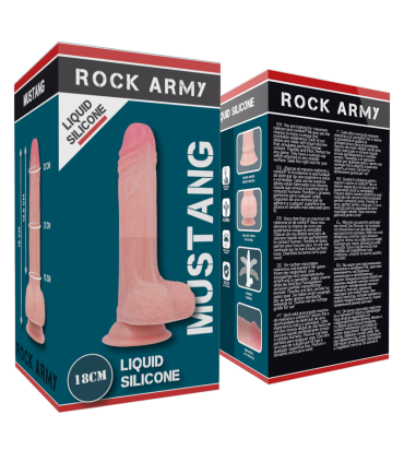 ROCKARMY ARNES LIQUID SILICONE DILDO PREMIUM MUSTANG 18 CM O 414 CM