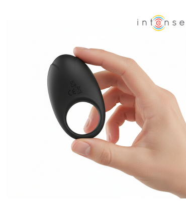 INTENSE MERLOTTE ANILLO VIBRADOR CON ESTIMULACION DE CLITORIS NEGRO