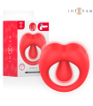 INTENSE - RUSSELL ANILLO VIBRADOR CON ESTIMULACIÓN DE CLÍTORIS ROJO