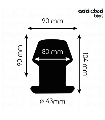 ADDICTED TOYS PLUG ANAL HUECO EXTREM SILICONA TALLA L 104 CM