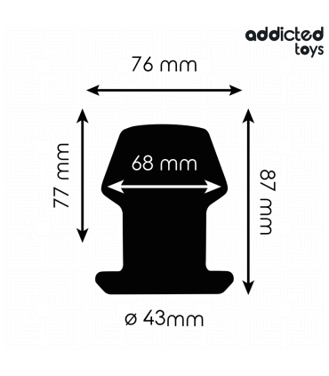 ADDICTED TOYS PLUG ANAL HUECO EXTREM SILICONA TALLA M 87 CM