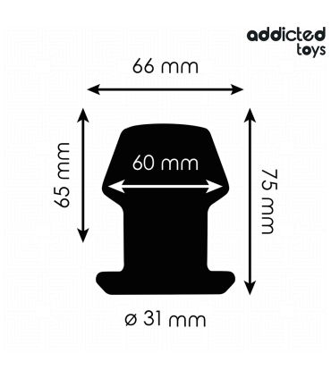 ADDICTED TOYS PLUG ANAL HUECO EXTREM SILICONA TALLA S 75 CM