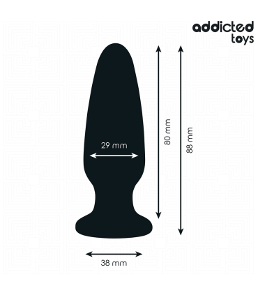 ADDICTED TOYS PLUG ANAL CON JOYA SILICONA TALLA S 88 CM