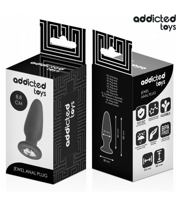 ADDICTED TOYS PLUG ANAL CON JOYA SILICONA TALLA S 88 CM