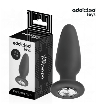 ADDICTED TOYS PLUG ANAL CON JOYA SILICONA TALLA M 104 CM