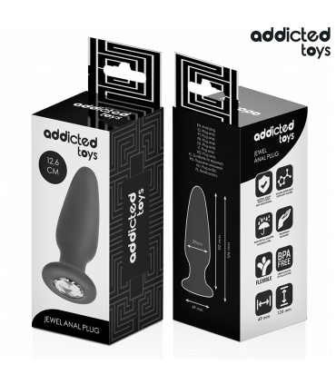 ADDICTED TOYS PLUG ANAL CON JOYA SILICONA TALLA L 126 CM