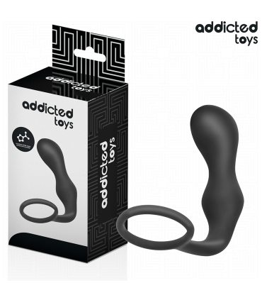 ADDICTED TOYS PLUG ANAL CON ANILLO SILICONA MODELO 3